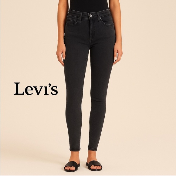 Levi's Denim - Levi's Women's High Rise Dark Charcoal Blue Jeans W29 L32 Jeans 4 Boots